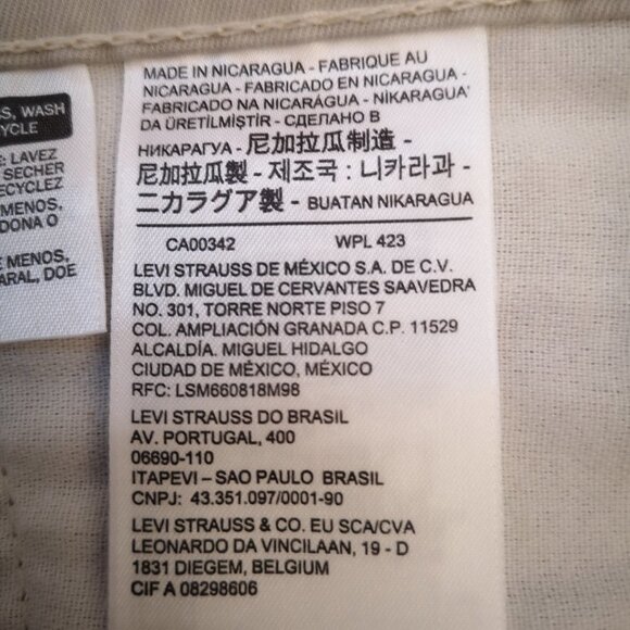 Levi's Men's Straight Jeans - Light Gray - Picture 10 of 14